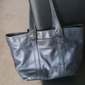Black coach hand bag